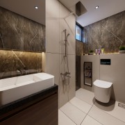 Brown Hues Bathroom Design